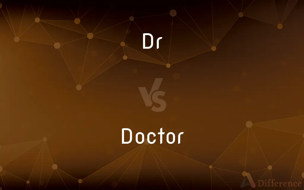 Dr vs. Doctor — What's the Difference?