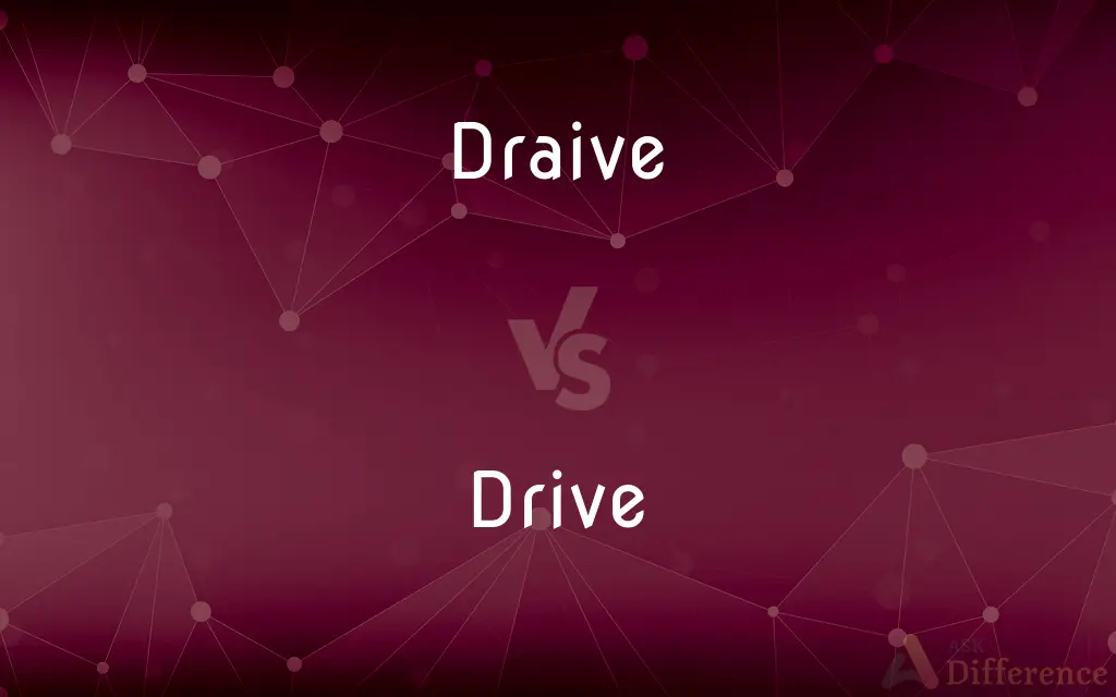 Draive vs. Drive — Which is Correct Spelling?