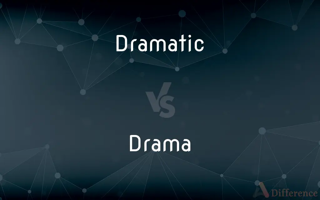Dramatic vs. Drama — What's the Difference?
