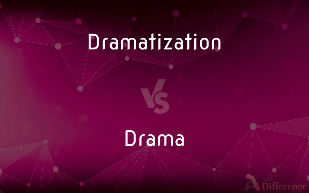 Dramatization vs. Drama — What's the Difference?