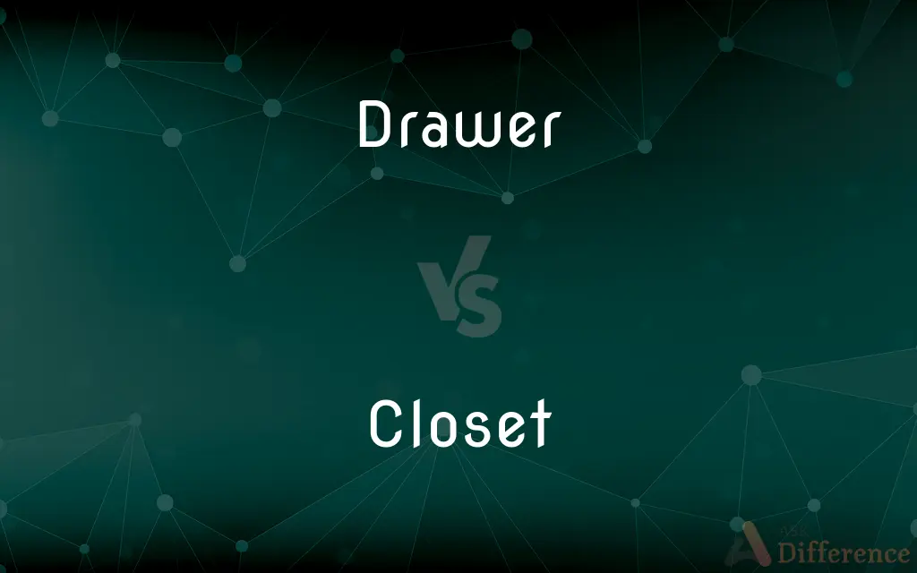 Drawer vs. Closet — What's the Difference?