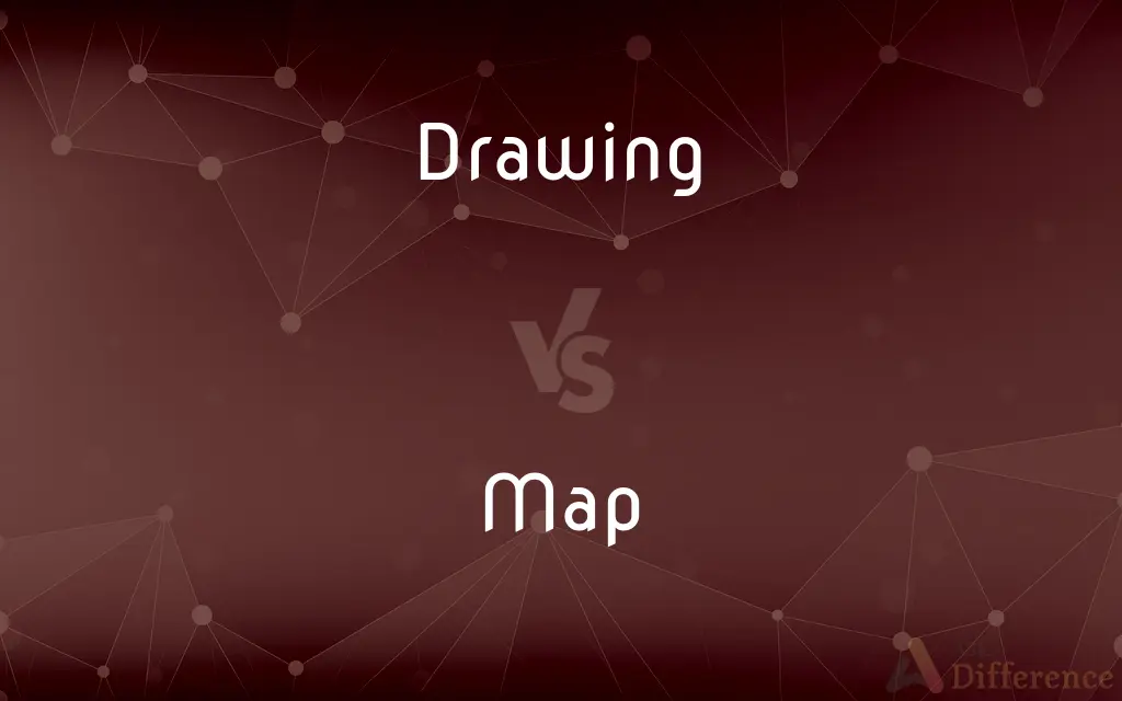 Drawing vs. Map — What's the Difference?