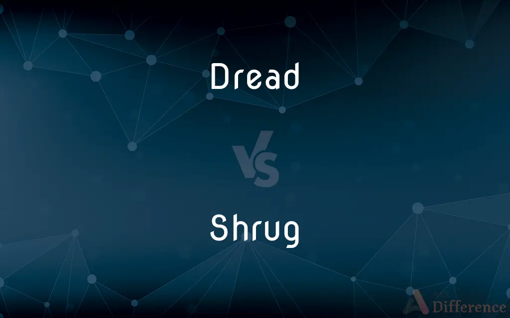 Dread vs. Shrug — What's the Difference?
