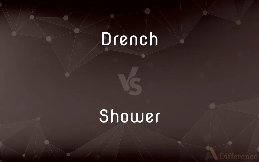 Drench vs. Shower — What's the Difference?