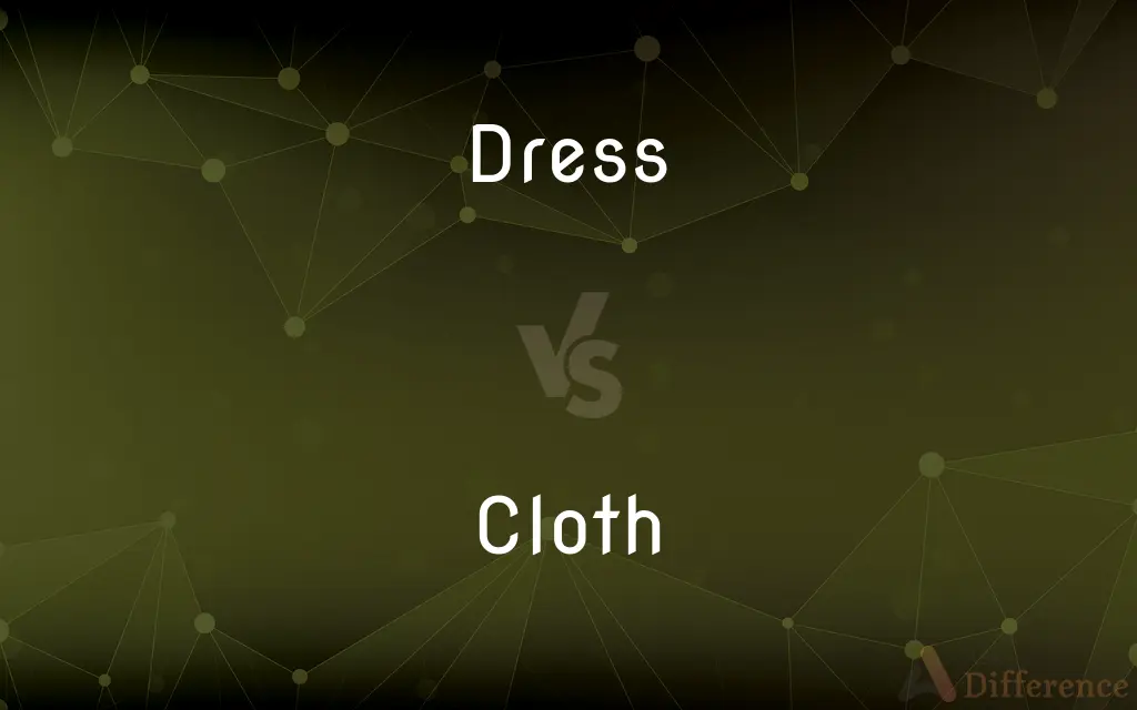 Dress vs. Cloth — What's the Difference?