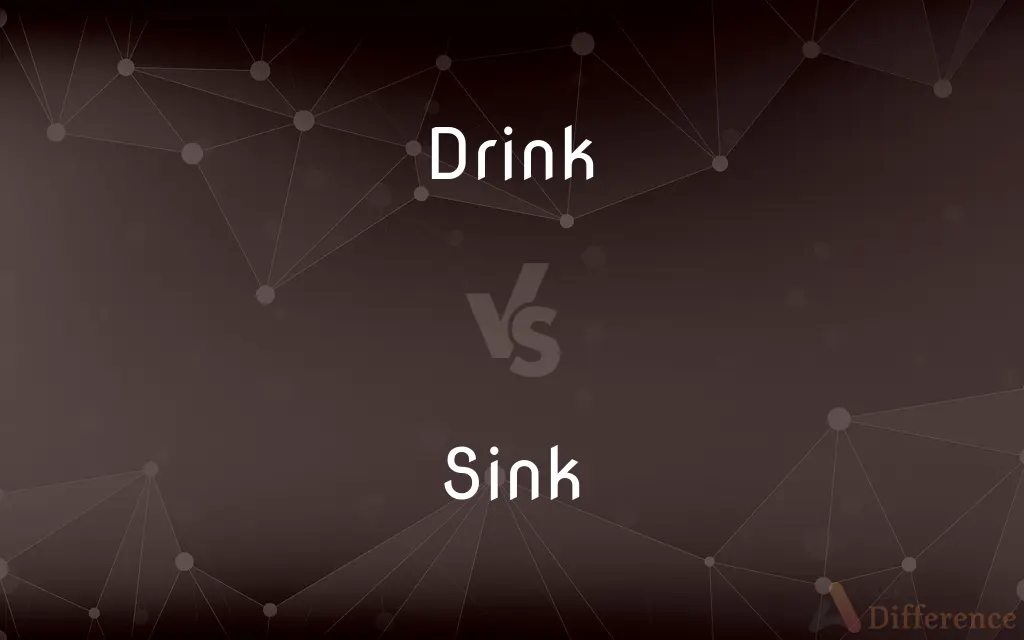 Drink vs. Sink — What's the Difference?