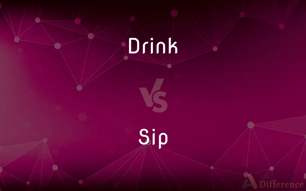 Drink vs. Sip — What's the Difference?