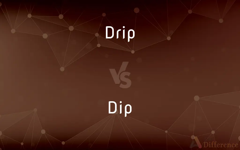 Drip vs. Dip — What's the Difference?
