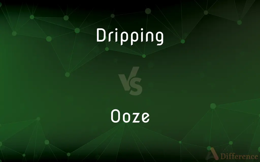 Dripping vs. Ooze — What's the Difference?
