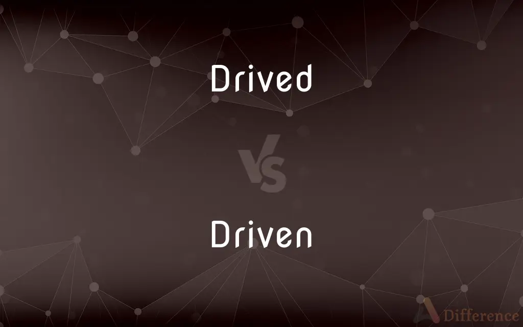 Drived vs. Driven — Which is Correct Spelling?