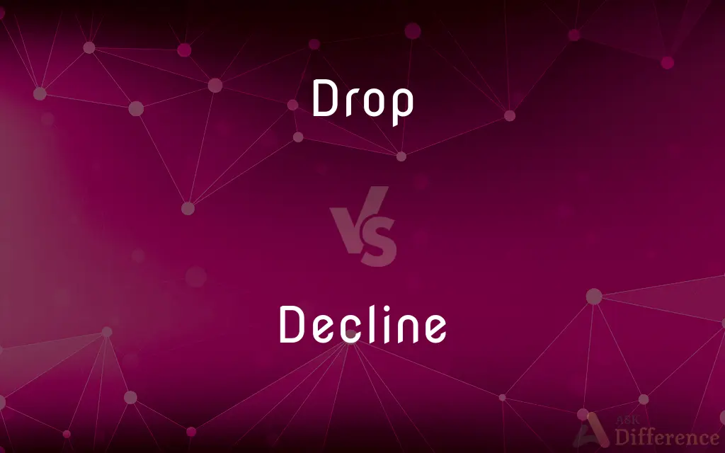 Drop vs. Decline — What's the Difference?