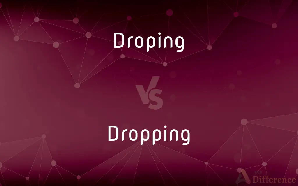 Droping vs. Dropping — Which is Correct Spelling?