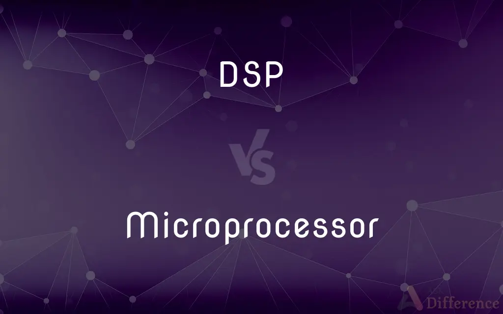 DSP vs. Microprocessor — What's the Difference?