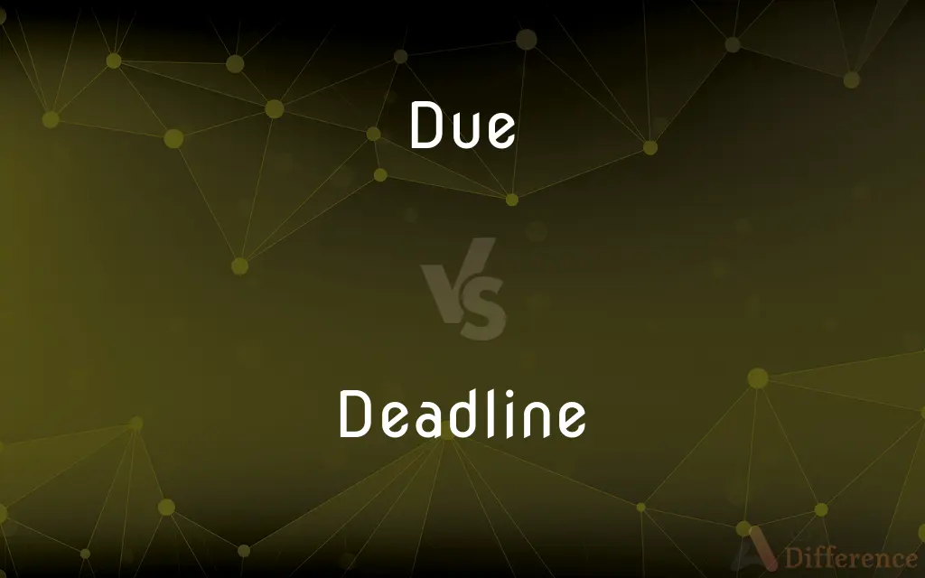 Due vs. Deadline — What's the Difference?