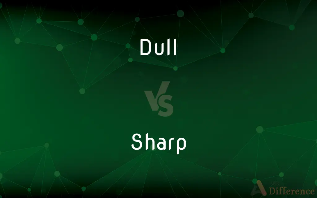 Dull vs. Sharp — What's the Difference?