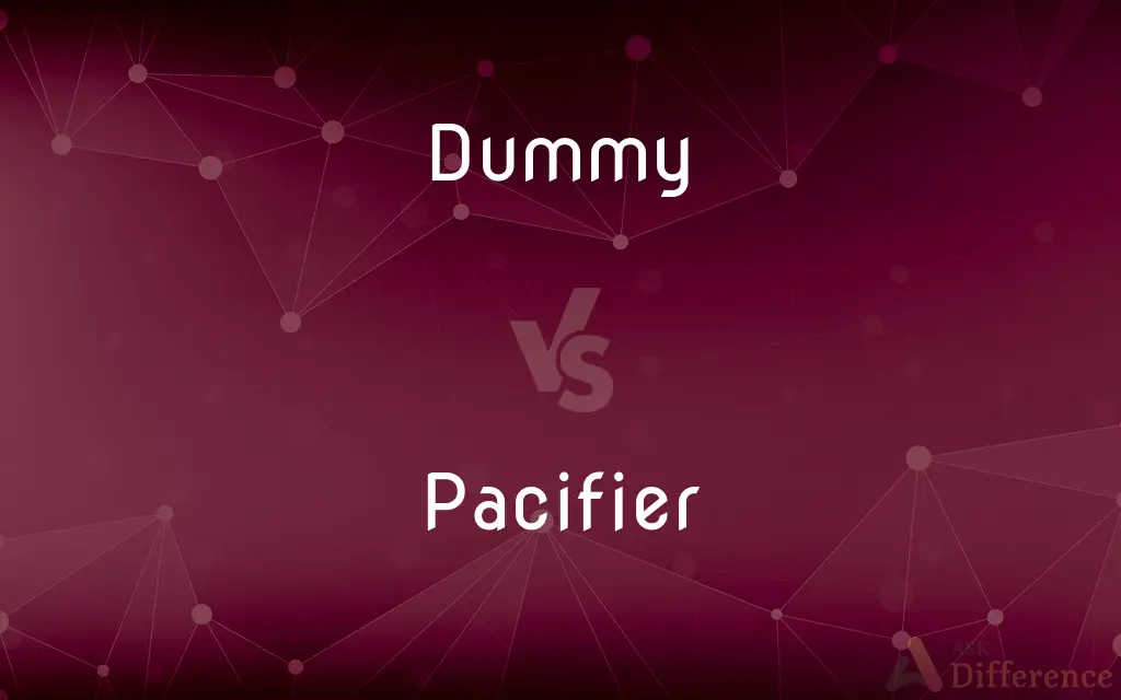 Dummy vs. Pacifier — What's the Difference?