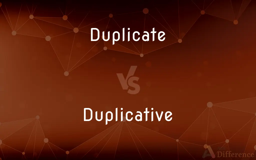 Duplicate vs. Duplicative — What's the Difference?