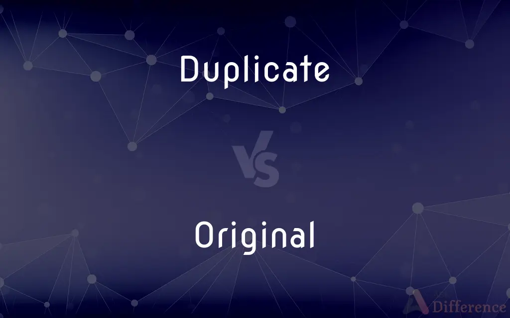 Duplicate vs. Original — What's the Difference?