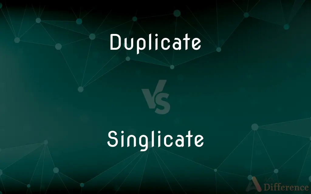Duplicate vs. Singlicate — Which is Correct Spelling?