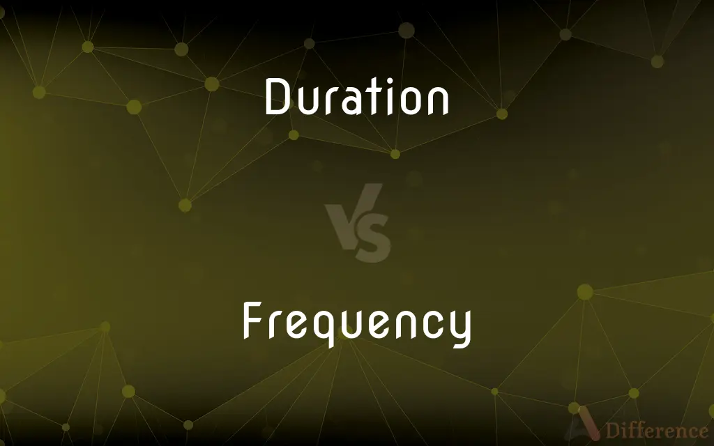 Duration vs. Frequency — What's the Difference?