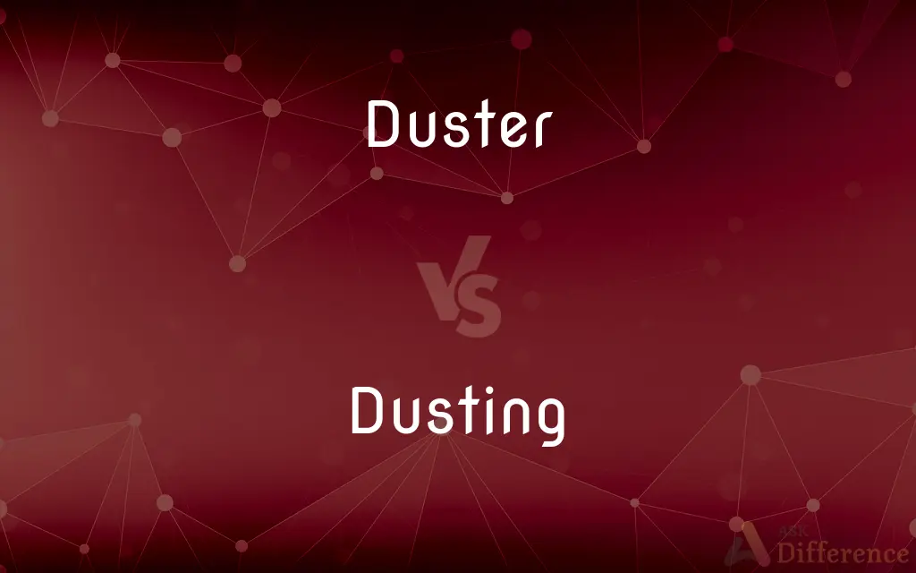 Duster vs. Dusting — What's the Difference?