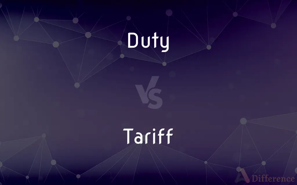 Duty vs. Tariff — What's the Difference?