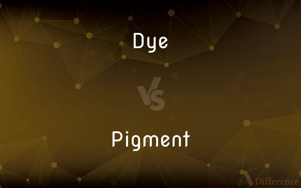 Dye vs. Pigment — What's the Difference?
