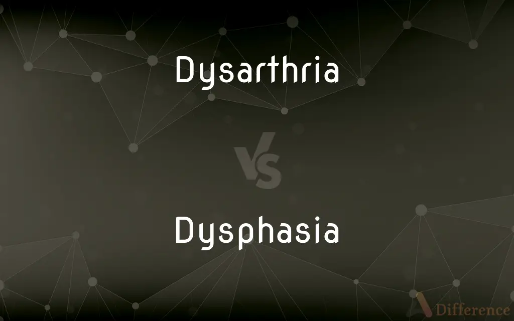 Dysarthria vs. Dysphasia — What's the Difference?