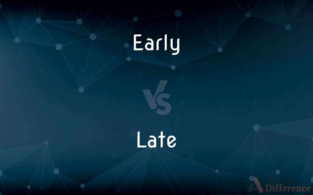 Early vs. Late — What's the Difference?