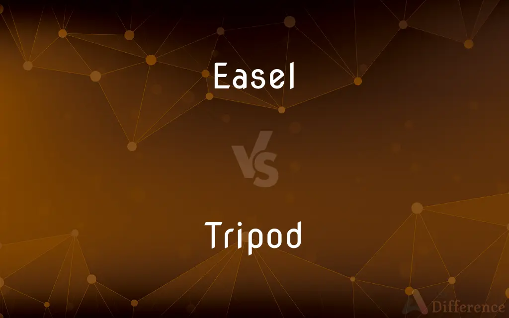 Easel vs. Tripod — What's the Difference?