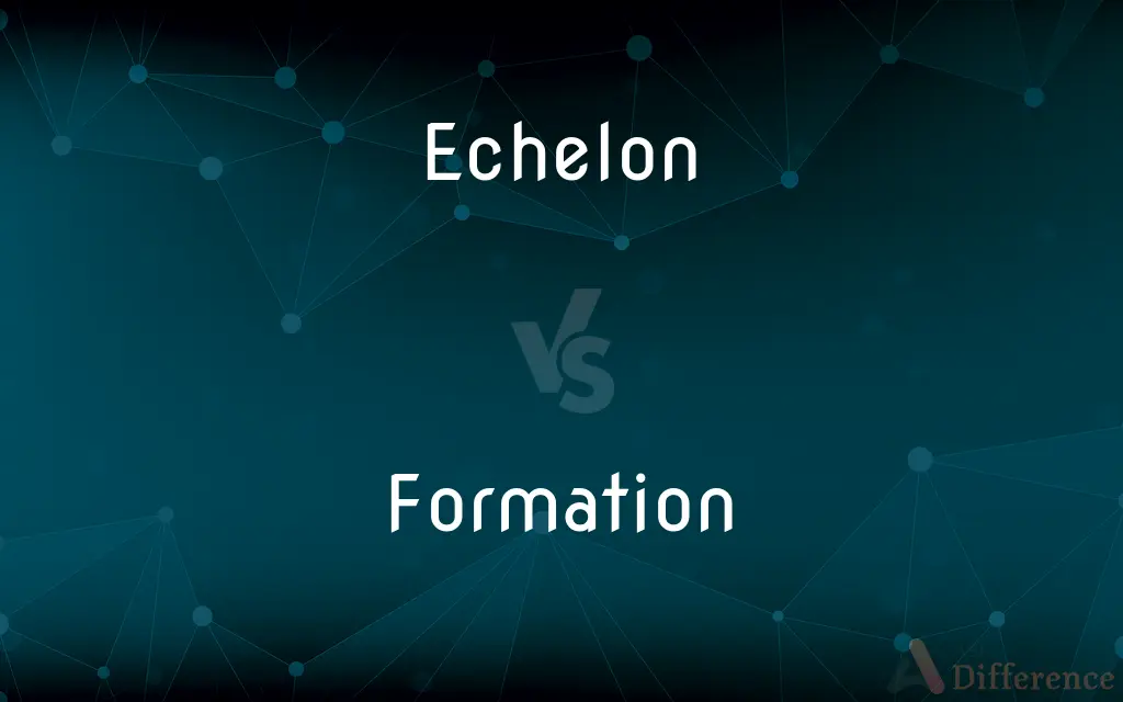 Echelon vs. Formation — What's the Difference?