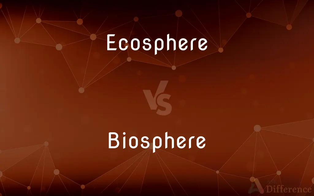 Ecosphere vs. Biosphere — What's the Difference?
