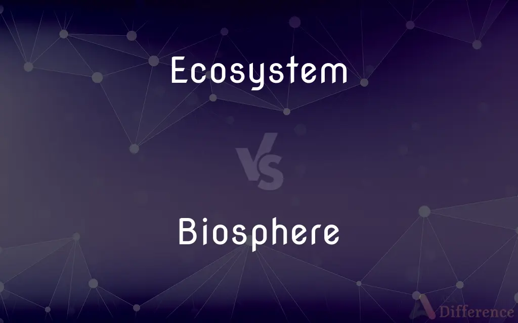 Ecosystem vs. Biosphere — What's the Difference?