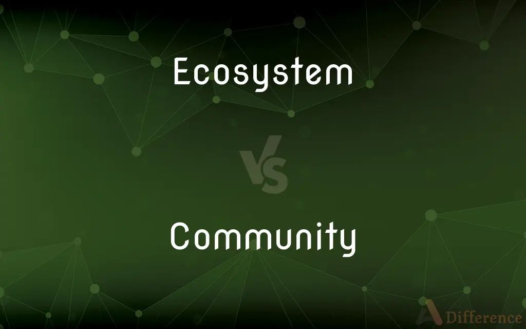 Ecosystem vs. Community — What's the Difference?