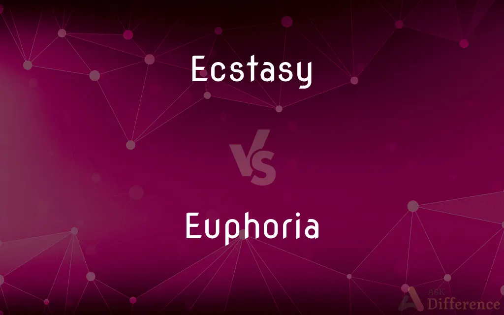 Ecstasy vs. Euphoria — What's the Difference?