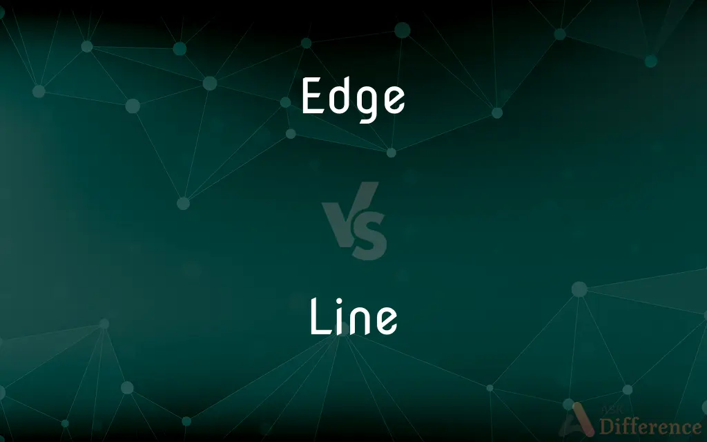 Edge vs. Line — What's the Difference?