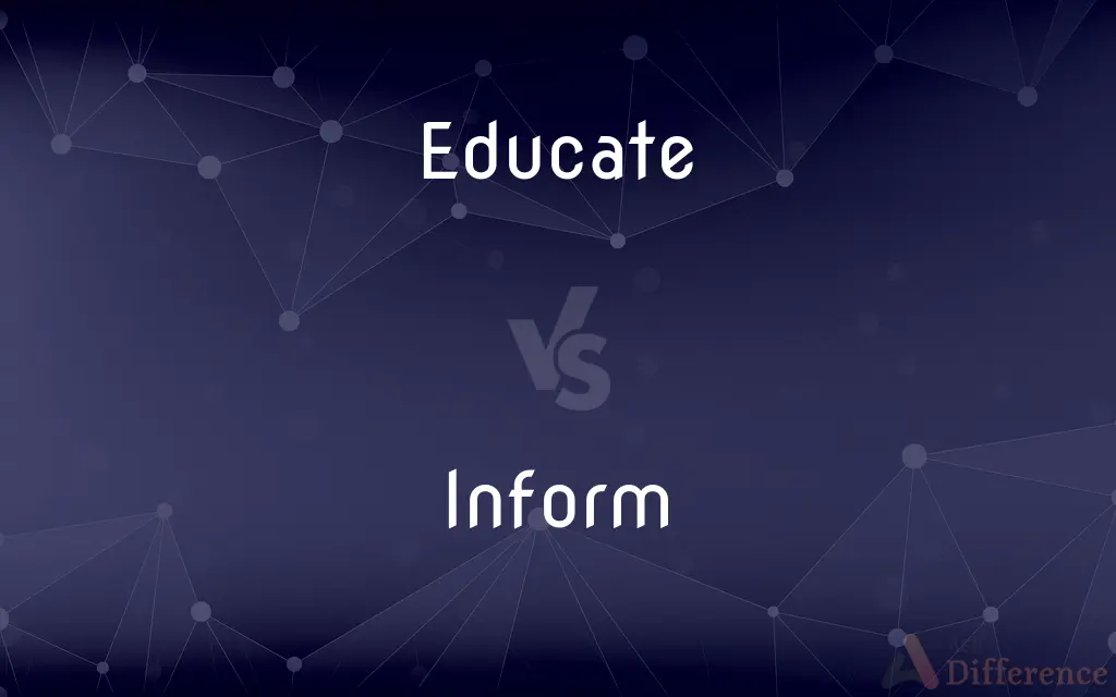 Educate vs. Inform — What's the Difference?