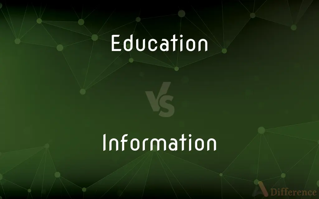 Education vs. Information — What's the Difference?