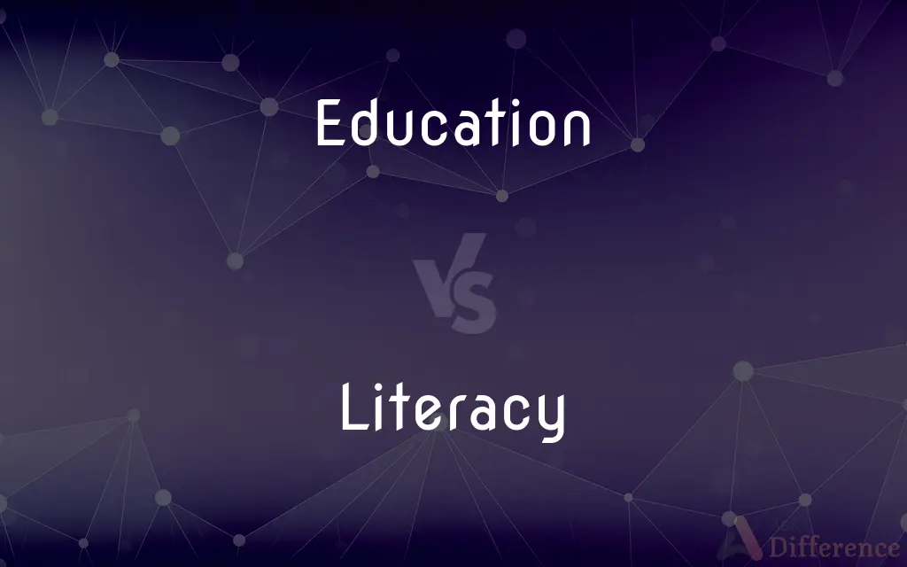 Education vs. Literacy — What's the Difference?
