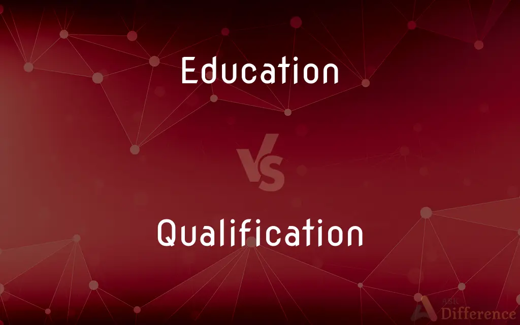 Education vs. Qualification — What's the Difference?