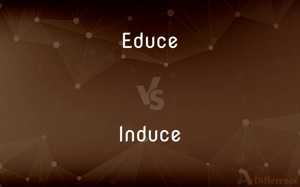 Educe vs. Induce — What's the Difference?