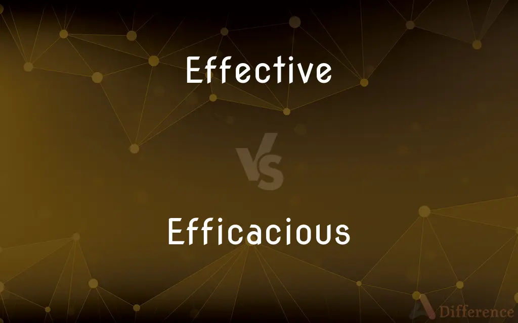 Effective vs. Efficacious — What's the Difference?