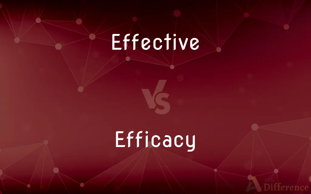 Effective vs. Efficacy — What's the Difference?
