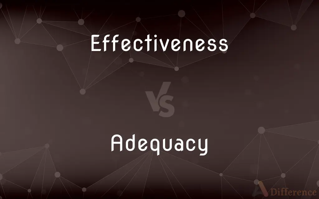 Effectiveness vs. Adequacy — What's the Difference?