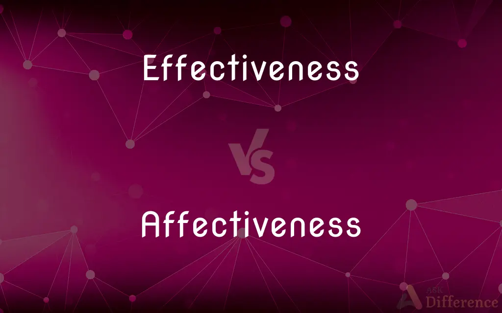 Effectiveness vs. Affectiveness — Which is Correct Spelling?