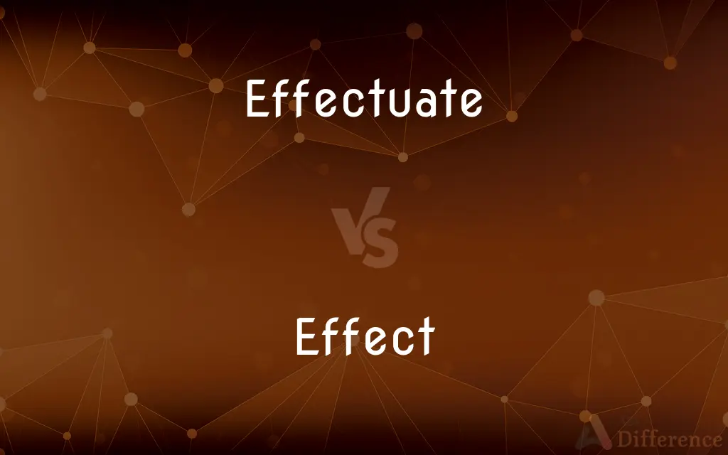 Effectuate vs. Effect — What's the Difference?