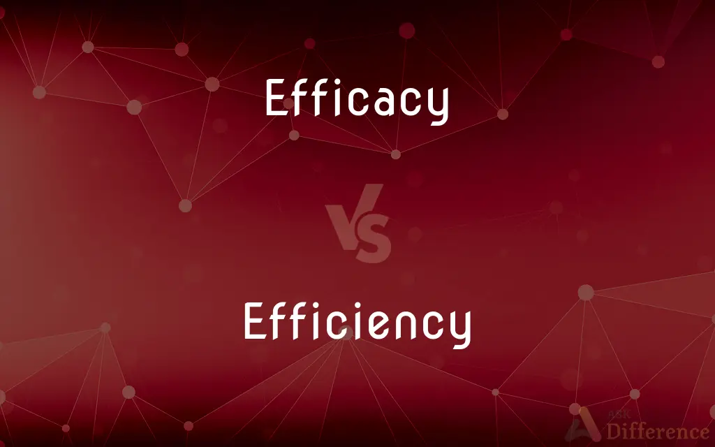 Efficacy vs. Efficiency — What's the Difference?