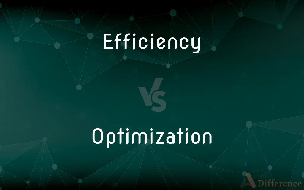 Efficiency vs. Optimization — What's the Difference?