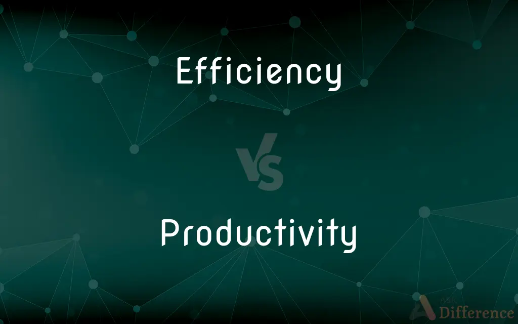 Efficiency vs. Productivity — What's the Difference?
