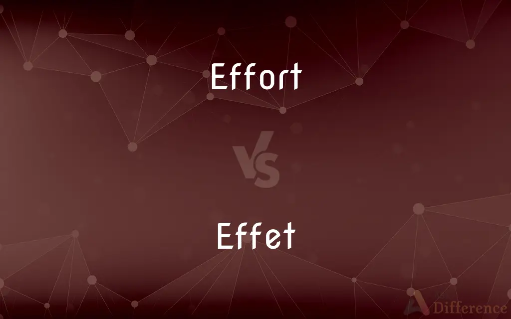 Effort vs. Effet — What's the Difference?